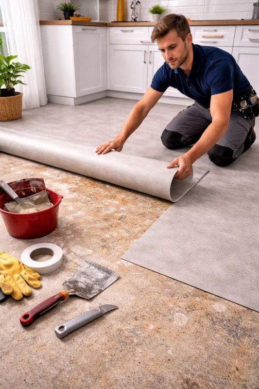 Linoleum Floor Installation in Parker, CO