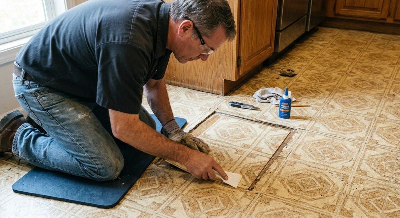 Linoleum Tile Repair in Jefferson County, CO
